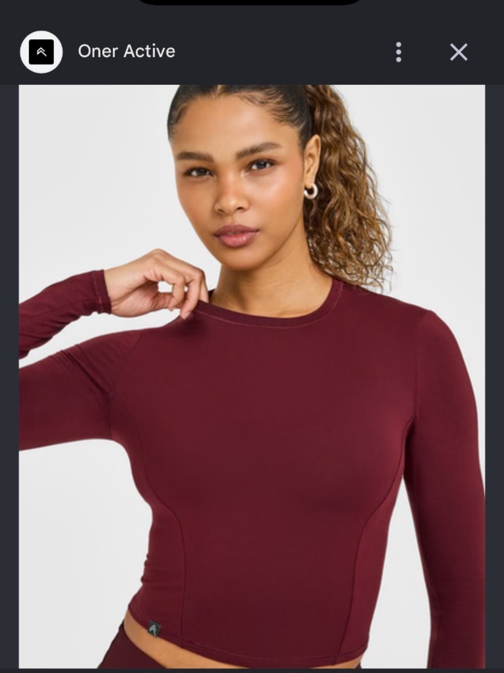 Mellow soft midi long sleeve top